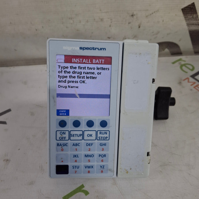 Baxter Baxter Sigma Spectrum 8.01.00 w/o Battery Infusion Pump Infusion Pump reLink Medical