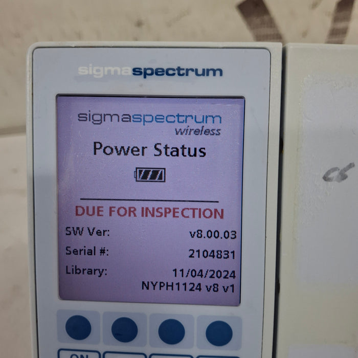 Baxter Baxter Sigma Spectrum 8.00.03 w/o Battery Infusion Pump Infusion Pump reLink Medical