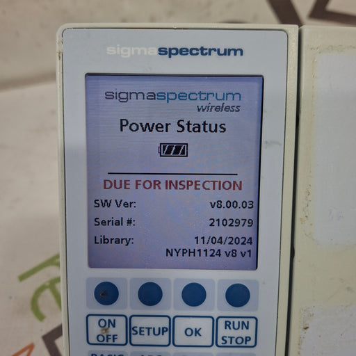 Baxter Baxter Sigma Spectrum 8.00.03 w/o Battery Infusion Pump Infusion Pump reLink Medical