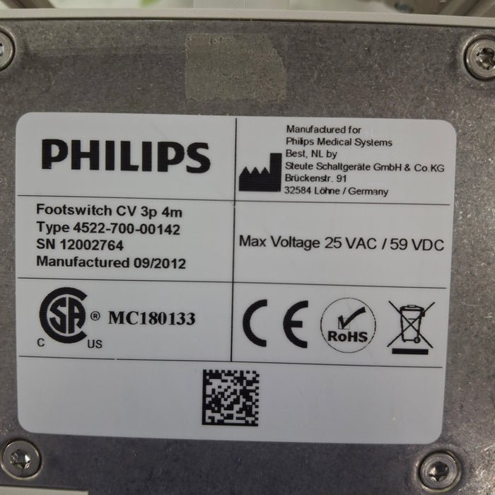 Philips CV 3p 4m Footswitch
