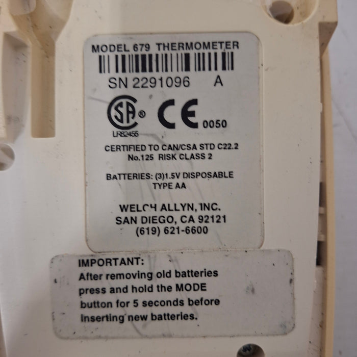 Welch Allyn Suretemp 679 Thermometer
