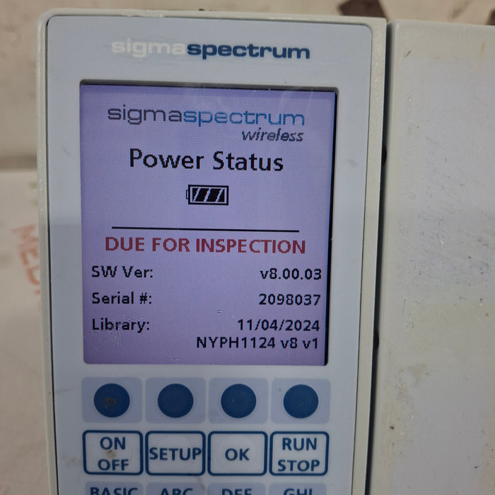 Baxter Baxter Sigma Spectrum 8.00.03 w/o Battery Infusion Pump Infusion Pump reLink Medical