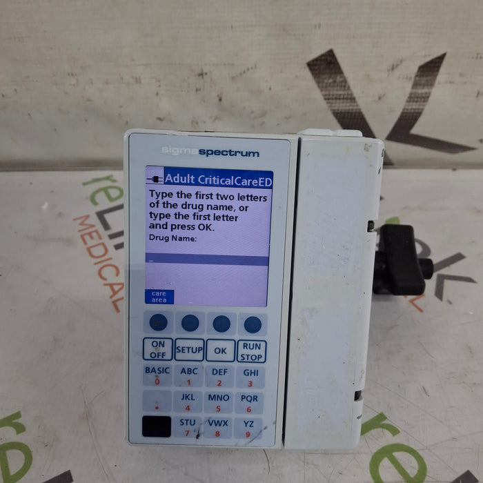 Baxter Baxter Sigma Spectrum 8.00.03 w/o Battery Infusion Pump Infusion Pump reLink Medical