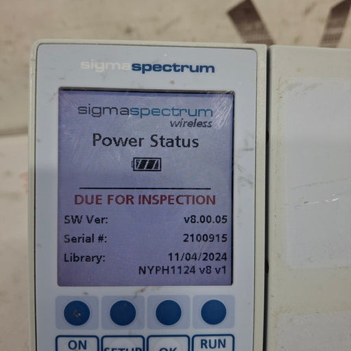 Baxter Baxter Sigma Spectrum 8.00.05 w/o Battery Infusion Pump Infusion Pump reLink Medical