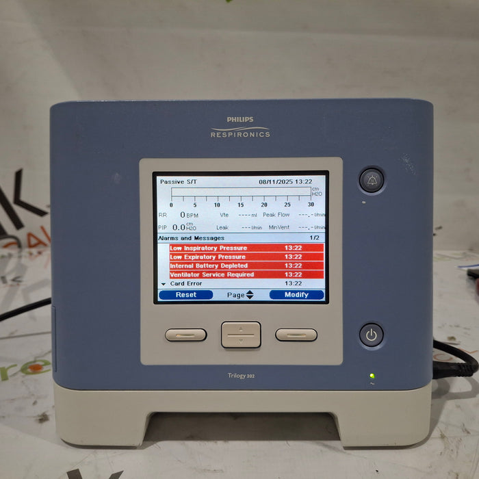 Respironics Trilogy 202 Ventilator