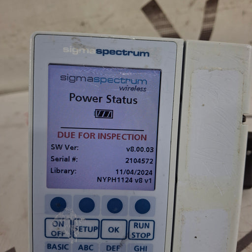 Baxter Baxter Sigma Spectrum 8.00.03 w/o Battery Infusion Pump Infusion Pump reLink Medical