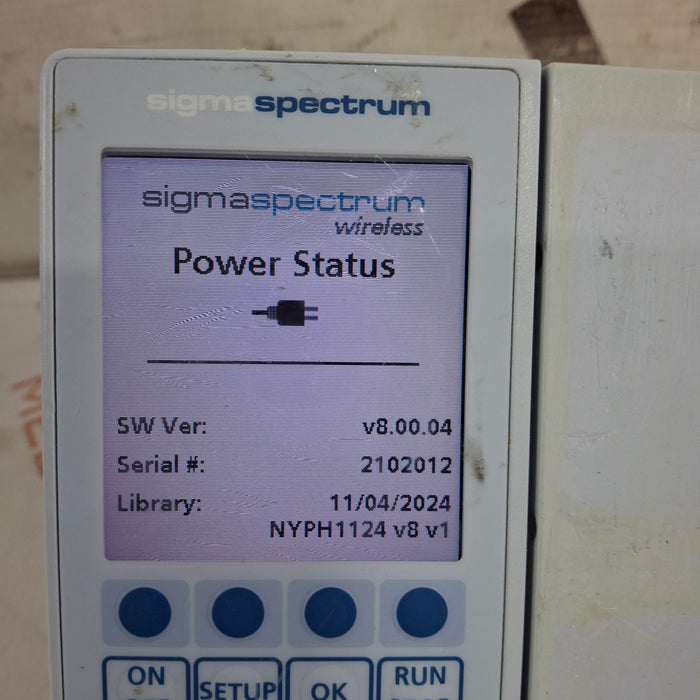 Baxter Sigma Spectrum 8.00.04 w/o Battery Infusion Pump