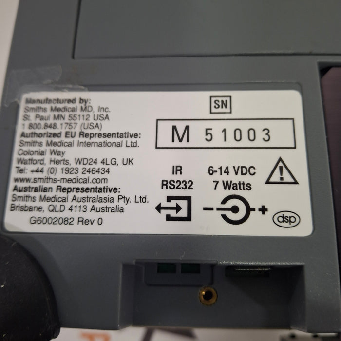 Smiths Medical Medfusion 3500 Syringe Infusion Pump