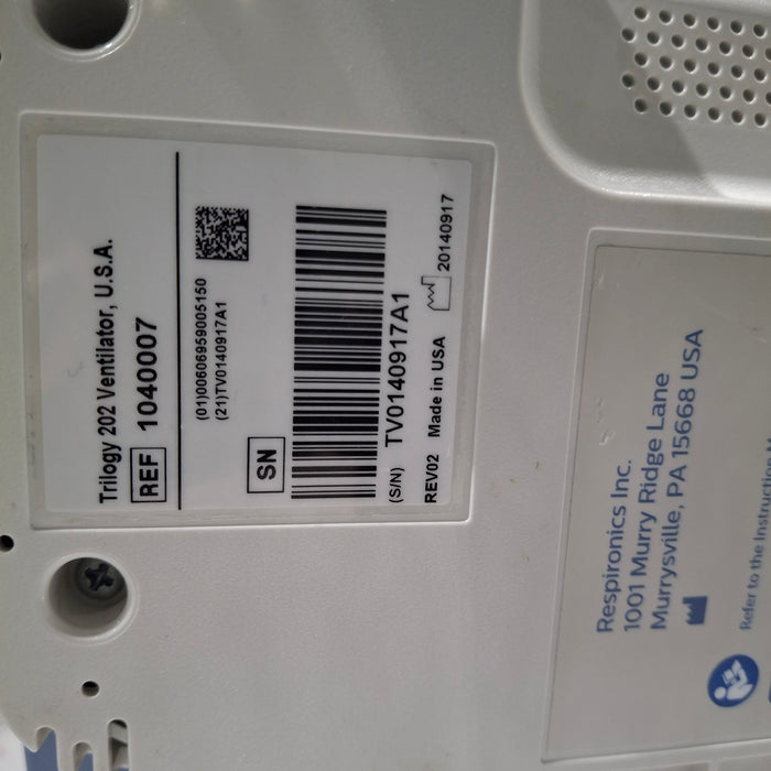 Respironics Respironics Trilogy 202 Ventilator Respiratory reLink Medical