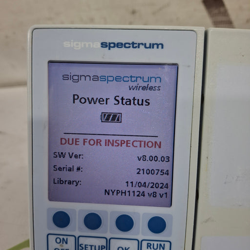 Baxter Baxter Sigma Spectrum 8.00.03 w/o Battery Infusion Pump Infusion Pump reLink Medical