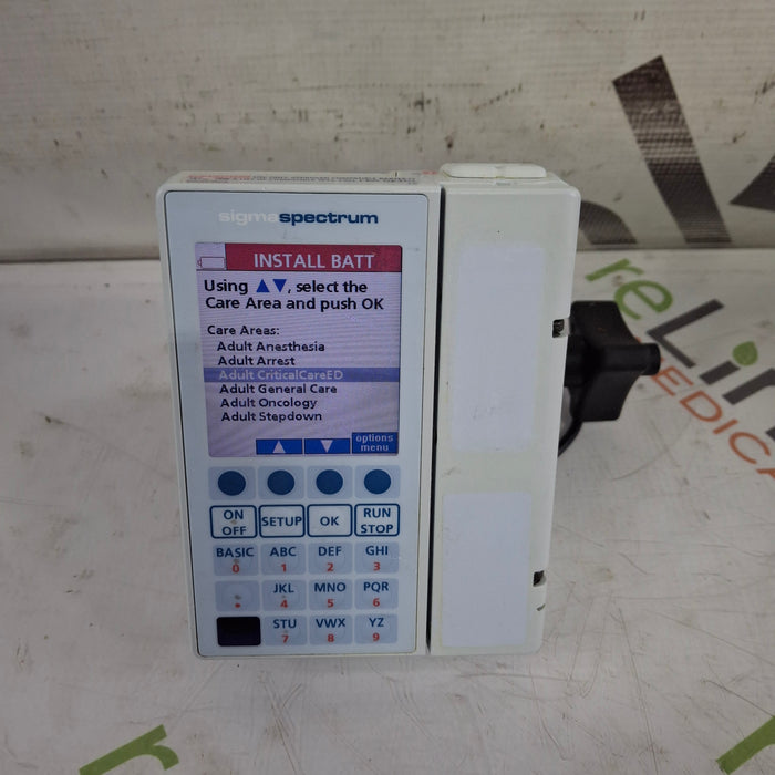 Baxter Baxter Sigma Spectrum 8.00.03 w/o Battery Infusion Pump Infusion Pump reLink Medical