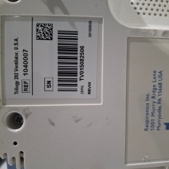 Respironics Trilogy 202 Ventilator