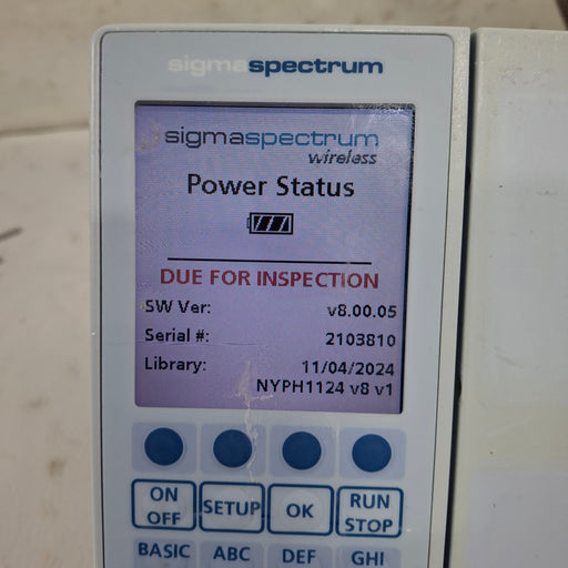 Baxter Baxter Sigma Spectrum 8.00.05 w/o Battery Infusion Pump Infusion Pump reLink Online