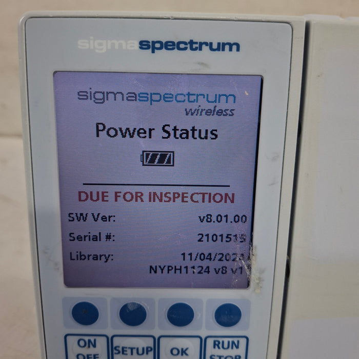 Baxter Sigma Spectrum 8.01.00 w/o Battery Infusion Pump
