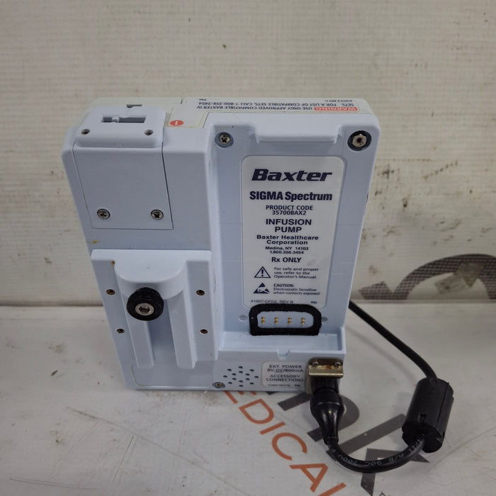 Baxter Sigma Spectrum 8.01.00 w/o Battery Infusion Pump
