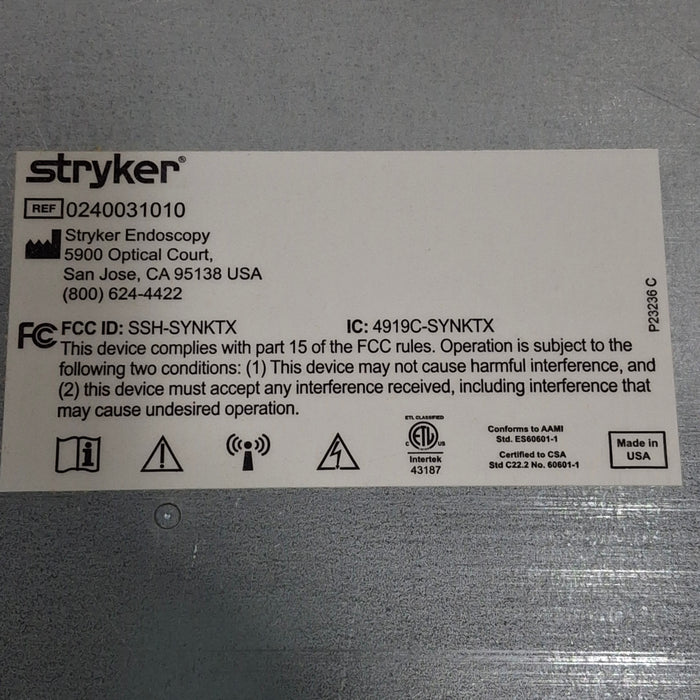 Stryker Stryker Wireless Transmitter Synk Wireless platform Surgical Equipment reLink Medical