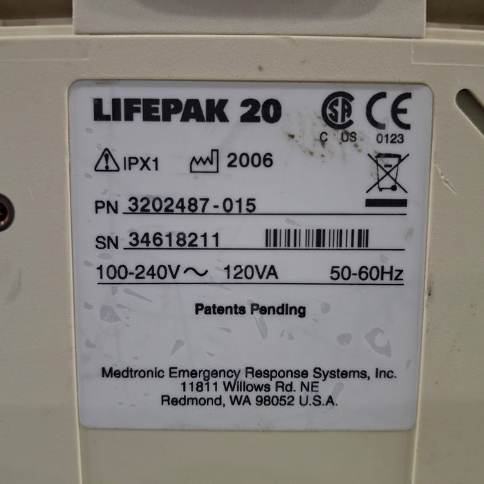 Physio-Control LifePak 20 Defibrillator