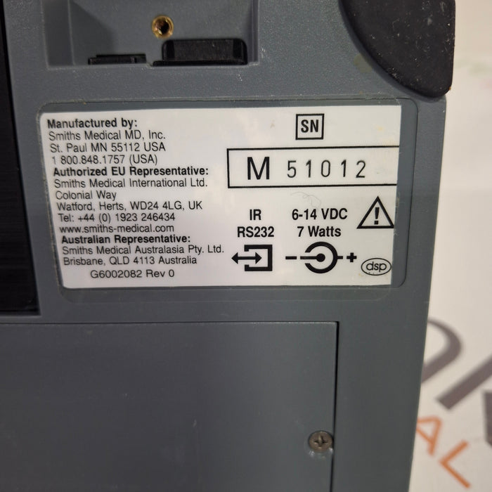 Smiths Medical Medfusion 3500 Syringe Infusion Pump