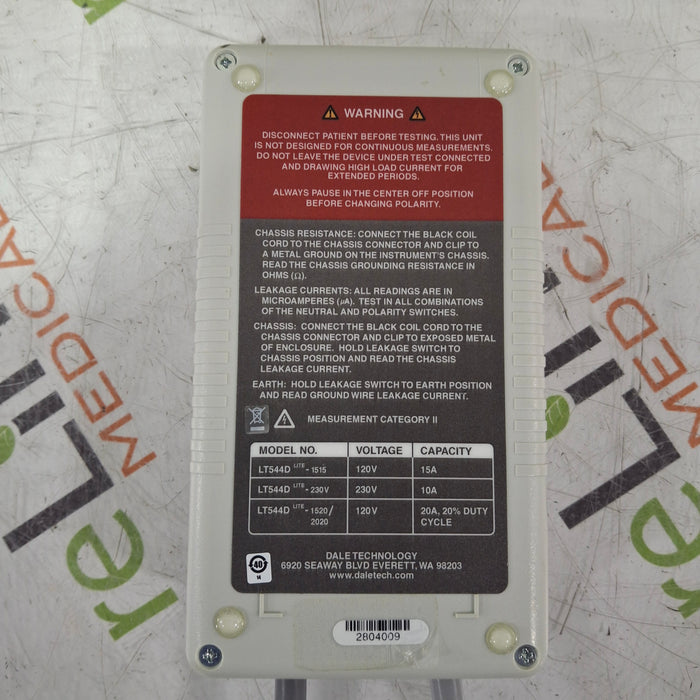 Dale Technology LT544D Lite Handheld Digital Safety Analyzer