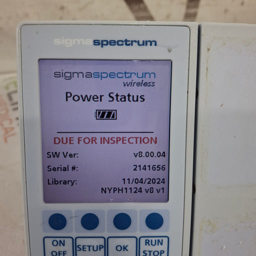 Baxter Baxter Sigma Spectrum 8.00.04 w/o Battery Infusion Pump Infusion Pump reLink Medical