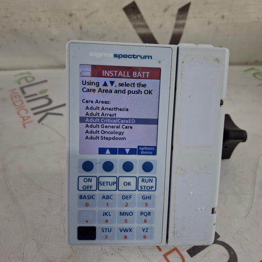 Baxter Baxter Sigma Spectrum 8.00.04 w/o Battery Infusion Pump Infusion Pump reLink Medical