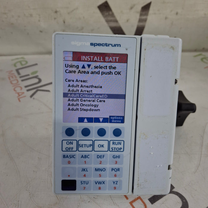 Baxter Baxter Sigma Spectrum 8.00.04 w/o Battery Infusion Pump Infusion Pump reLink Medical