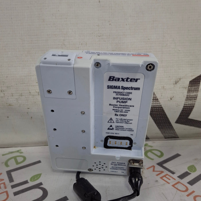 Baxter Sigma Spectrum 8.00.05 w/o Battery Infusion Pump