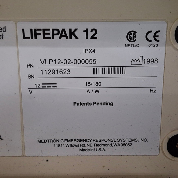 Physio-Control Physio-Control LifePak 12 12-Lead Defibrillator Defibrillators reLink Medical