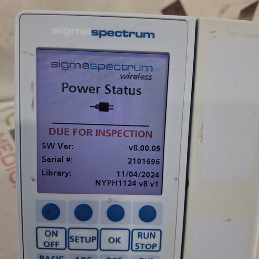 Baxter Baxter Sigma Spectrum 8.00.05 w/o Battery Infusion Pump Infusion Pump reLink Medical