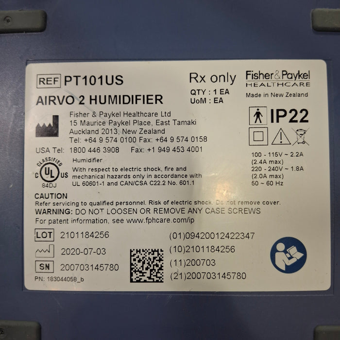 Fisher & Paykel Airvo 2 Humidified High Flow Therapy Unit