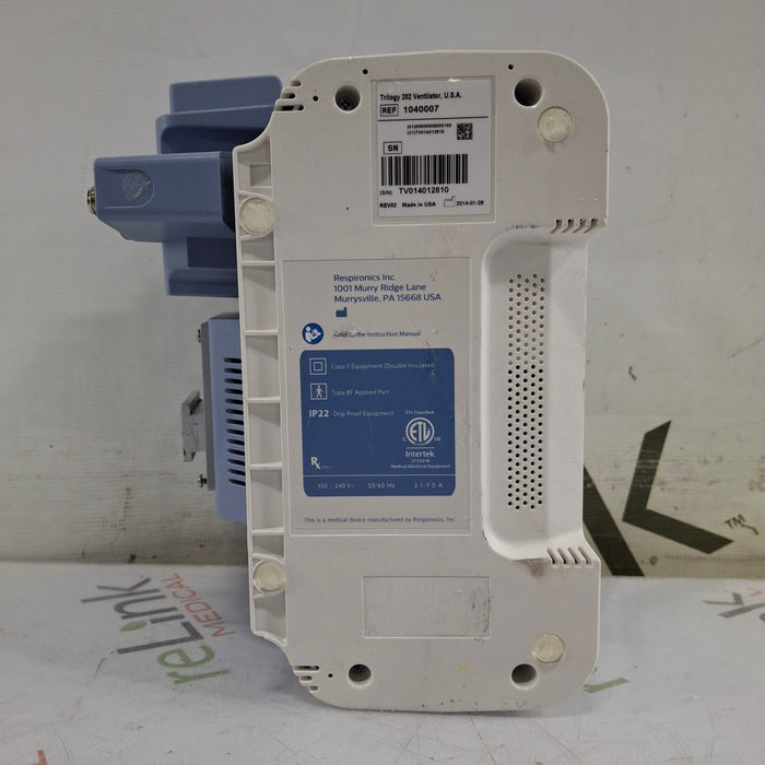 Respironics Respironics Trilogy 202 Ventilator Respiratory reLink Medical