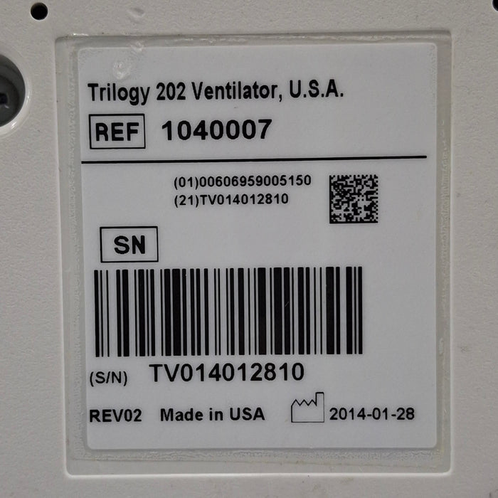 Respironics Respironics Trilogy 202 Ventilator Respiratory reLink Medical
