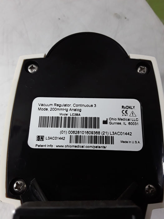 Ohio Medical Corporation Vacuum Regulator