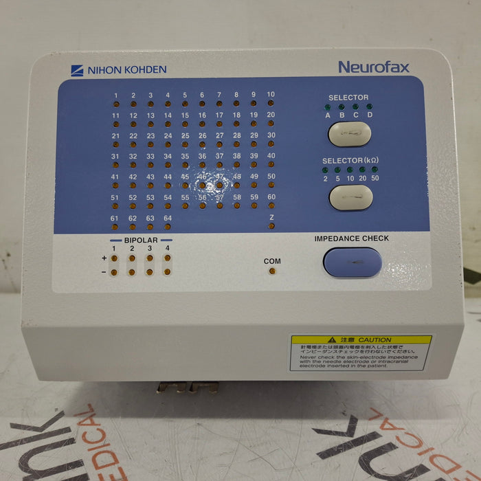 Nihon Kohden Nihon Kohden Neurofax Model JE-120A Impedance Check Box EEG EMG Sleep Systems reLink Medical