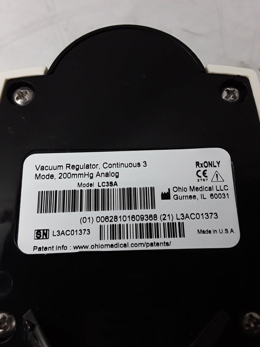 Ohio Medical Corporation Vacuum Regulator