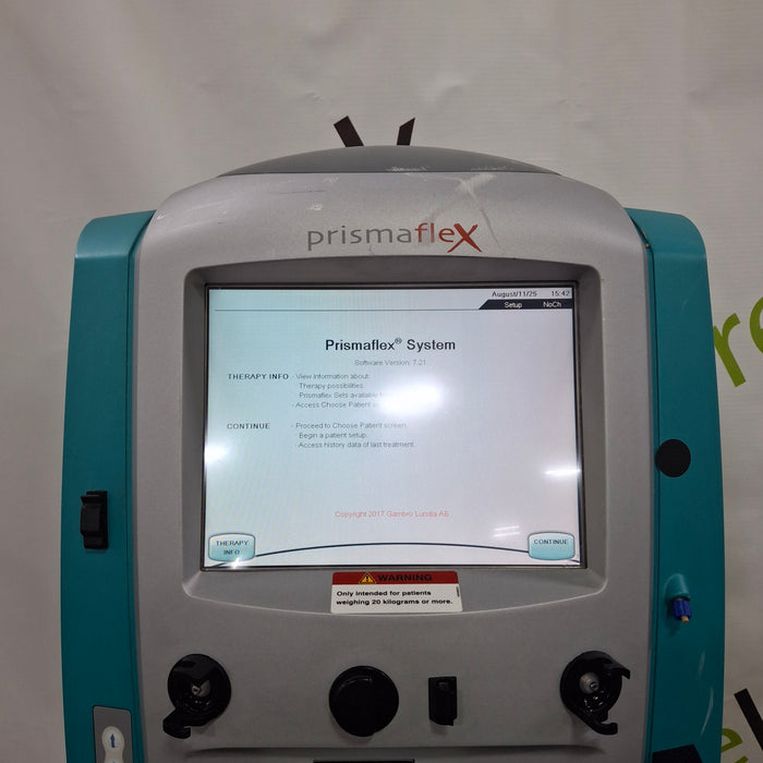 Gambro Prismaflex Dialysis Machine