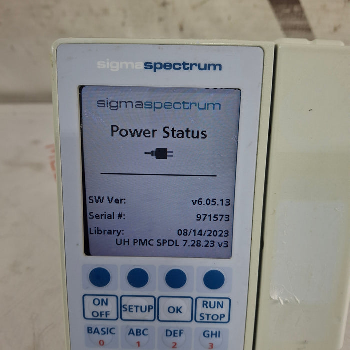 Baxter Sigma Spectrum 6.05.13 without Battery Infusion Pump