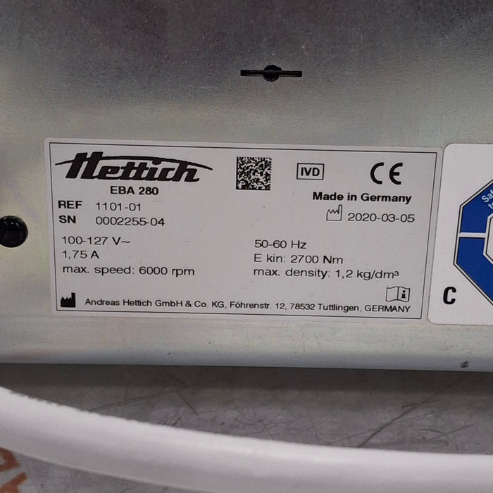 Hettich Instruments Hettich Instruments EBA 280 1101-01 Centrifuge Centrifuges reLink Medical