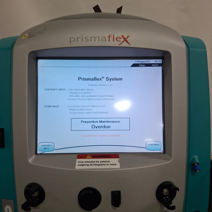 Gambro Prismaflex Dialysis Machine