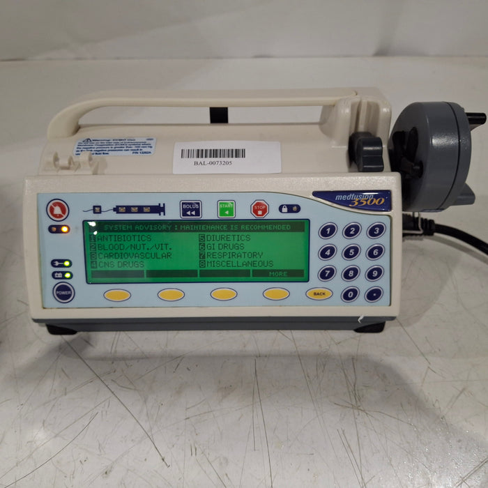 Smiths Medical Medfusion 3500 Syringe Infusion Pump