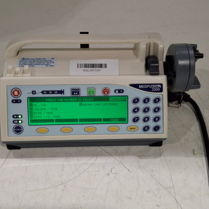 Smiths Medical Smiths Medical Medfusion 3500 Syringe Infusion Pump Infusion Pump reLink Medical