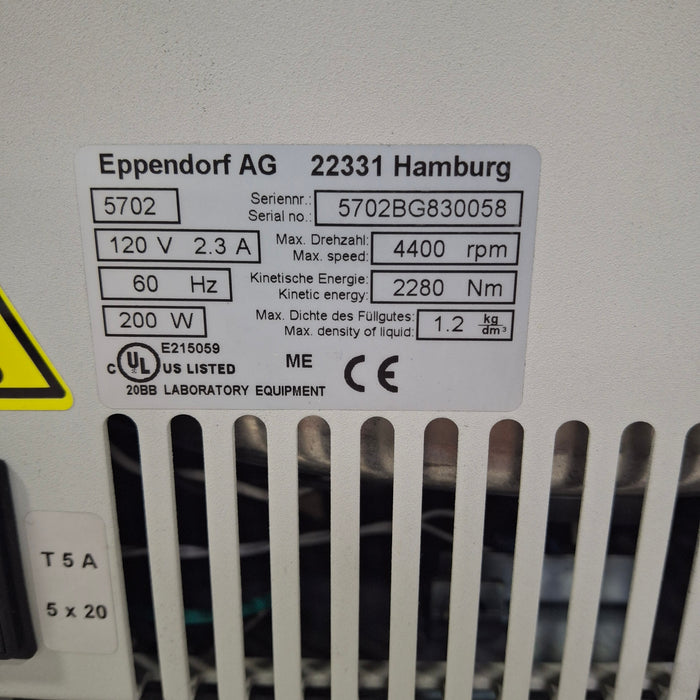 Eppendorf Eppendorf 5702 Bench Top Centrifuge Centrifuges reLink Medical