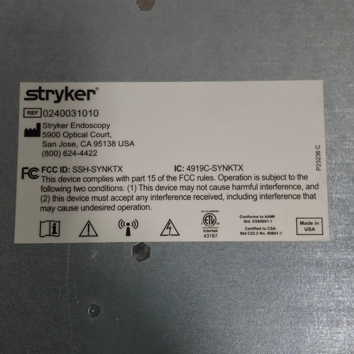 Stryker Stryker Wireless Transmitter Synk Wireless platform Surgical Equipment reLink Medical