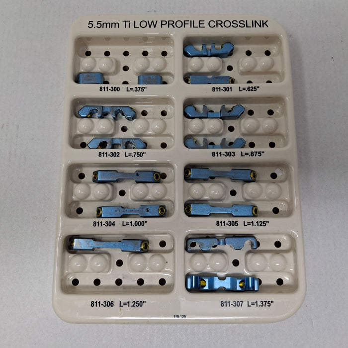 Medtronic Medtronic Sofamor Danek 105-166 Spinal System 5.5mm Low Profile Crosslink Module Surgical Sets reLink Medical