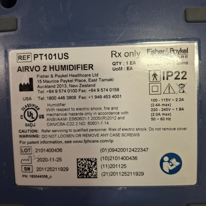 Fisher & Paykel Airvo 2 Humidified High Flow Therapy Unit
