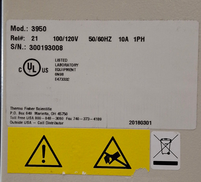 Thermo Scientific 3950 Reach-In CO2 Incubator