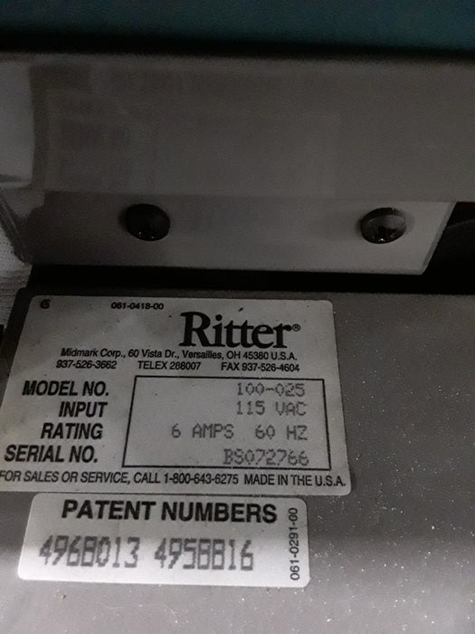 Ritter 100 Exam Table