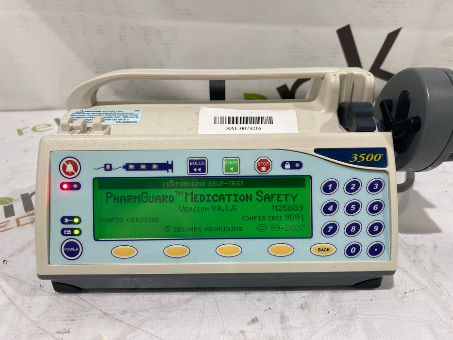 Smiths Medical Medfusion 3500 Version 4 Syringe Infusion Pump