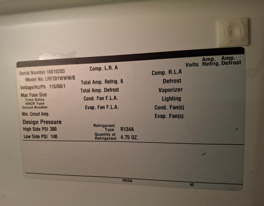 Norlake Scientific LRF201WWW/0 Refrigerator/Freezer