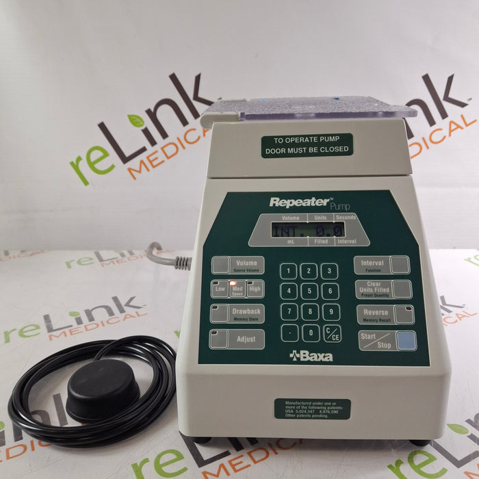 Baxa Corporation Repeater Pump Peristaltic Fluid Transfer
